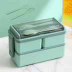 Kids Double Layer Microwave Bento Box Set