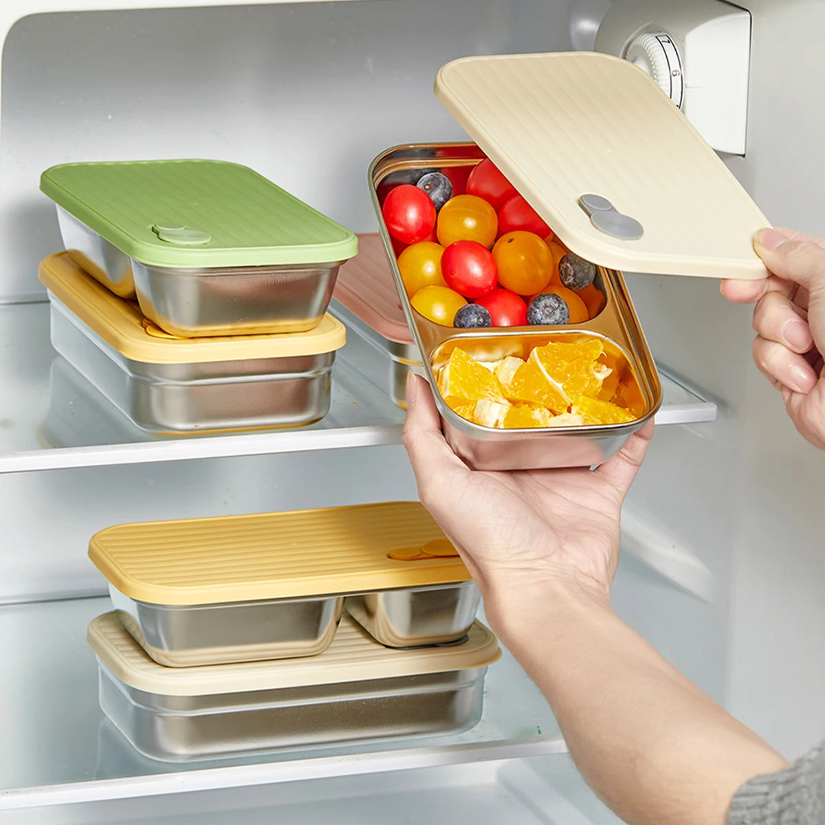 WORTHBUY Large Capacity Stainless Steel Bento Box