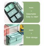 Kids Double Layer Microwave Bento Box Set